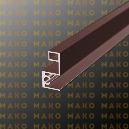 Профиль горизонтальный верхний MS213 Бордо (P14)